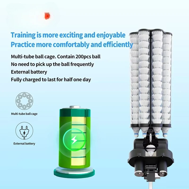 Máquina de Treinamento de Badm - Badminton Online avaliação e preço
